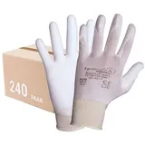 tprosafe Nitril-Handschuhe SecuFeel white PU-Arbeitsschutzhandschuhe, Handschuhe - 240x (Spar-Set) weiß 11