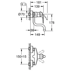 Grohe Eurosmart chrom