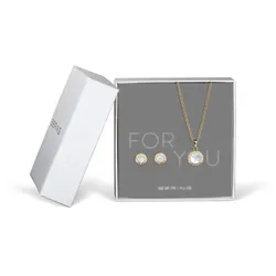 ForYou-Set Halskette mit Anhänger und Ohrstecker - Bering Jewelry Modell: 427-707-Gold