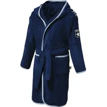 Erwin Müller Kinder-Bademantel mit Kapuze in dunkelblau | Gr.: 86/92