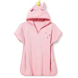 Playshoes Unisex Kinder Frottee-poncho Bademantel Handtuch, Einhorn, S Bis Ca. 4 Jahre EU