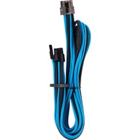 Corsair Premium Sleeved Netzteil 6+2 pin-Polig-PCIe-Single-Kabel Typ4 Generation 4-Serie) Blau/Schwarz