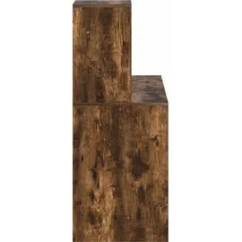vidaXL Schreibtisch Geräucherte Eiche 102 x 50 x 124 cm Holzwerkstoff