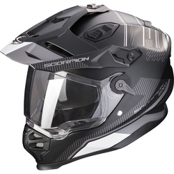 Scorpion ADF-9000 Air Desert, Endurohelm - Matt Schwarz/Silber - S