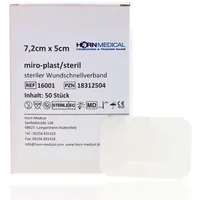 Horn Medical Horn miro-plast Wundschnellverband steril 7,2 x 5cm