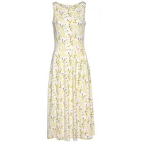 beachtime by lascana Sommerkleid Gelb/Creme Bedruckt 44