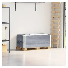 vidaXL Paletten-Aufsatzrahmen 2 Stk. 100 x 50 cm Grau Holz