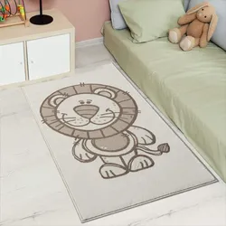 Kinderteppich CARPET CITY "MARA717", beige (creme), B:80cm H:11mm L:150cm, Obermaterial: 70% Polypropylen, 30% Polyester, Teppiche, Kinderzimmer, Kurzflor,robust,Tiere, Spielzimmer