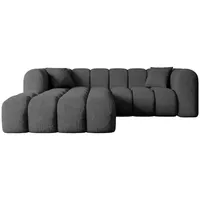 Altdecor Ecksofa Grau, Textil, 5-Sitzer, L-Form Corner Sofa Bett