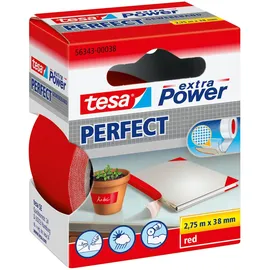 Tesa Gewebeband extra Power Perfect 2,75 m x 38 mm Rot