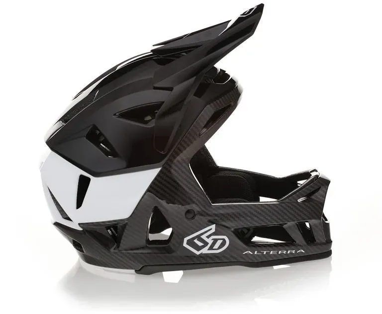 6D Alterra Solid Gloss Black - MTB Helm - M/L