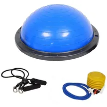 Baumarktplus TRUTZHOLM Balancetrainer Yoga Gymnastik Balance Half Ball Trainingsball Blau