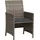 vidaXL 3-tlg. Bistro-Set mit Kissen Grau Poly Rattan