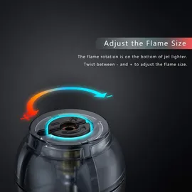 luxuskollektion 2er Pack Jetflamme Sturmfeuerzeug Gas Nachfüllbar