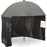 Wiltec Angelschirm 250cm Schirmzelt Seitenwand Angeln Anglerschirm Windschutz beim Regenschirm Angel Schirm Zelt Sonnenschirm
