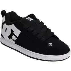 Sneaker DC SHOES "COURT GRAFFIK", Gr. 42, schwarz, Leder, sportlich, Schuhe
