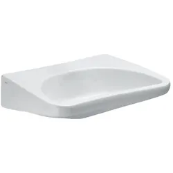 Laufen Waschtisch barrierefrei REHAB 550x660x190mm, Weiß, ohne Hahnloch/Überlauf H8106030000001
