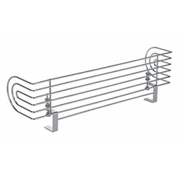 Haushalt International Herdschutzgitter aus Metall verchromt 60x18,5x14cm 16500