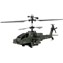 AMEWI Apache AH-64 Helikopter Koaxial 3,5-Kanal RTF inkl. Fernsteuerung, Akku, Ladekabel, 250mm, Dunkelgrün