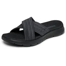 SKECHERS GO WALK FLEX SANDAL IMPRESSED, Damen Schiebe-Sandalen, Black,