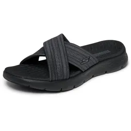 SKECHERS GO WALK FLEX SANDAL IMPRESSED, Damen Schiebe-Sandalen, Black,