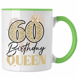 Trendation Tasse Trendation – 60. Geburtstag Tasse Frau Geschenk 60er Geschenkidee 60 Mutter Frauen Lustig Geschenke Deko Lustig grün