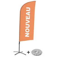 Showdown Displays Beachflag - Komplett-Set - Neu - Französisch