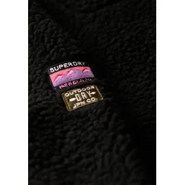 Superdry OUTDOOR HALF ZIP FLEECE Schwarz L