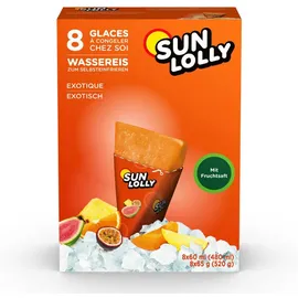 SPECIALS Sun Lolly Wassereis zum Selbsteinfrieren mit exotischem Geschmack 8er