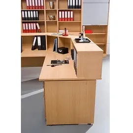 Hammerbacher Thekenaufsatz gerade, buche 75,0 x 32,0 x 35,0 cm