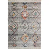 Mozato Novel Webteppich Intense, Grau, Textil, Abstraktes, rechteckig, 200x300 cm Teppiche , Böden, Teppiche, Moderne Teppiche