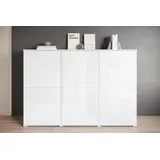 INOSIGN Highboard »Kenia, moderne grifflose Hochkommode mit 6 Türen, Breite 180 cm«, (1 St.), Push-to-Open-Fronten, höhenverstellbaren Einlegeböden