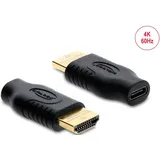DeLock USB-C zu HDMI Adapter 4K 60 Hz Schwarz