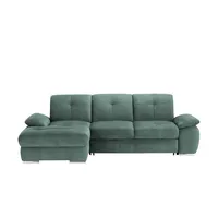 Ecksofa  Gladys , türkis/petrol , Maße (cm): B: 282 H: 103 T: 197.0