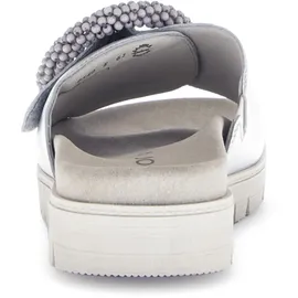 Gabor Pantolette silber metallic 63.745.61 für Damen, silber, Größe 42 EU
