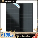 240W Full Black Solarpanel Solarmodul schwarz Monokristallin für Solarpanel Kit