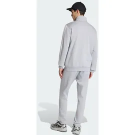 adidas 3-Streifen Fleece Trainingsanzug Silber XXL