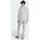 adidas 3-Streifen Fleece Trainingsanzug Silber XXL
