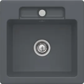 Villeroy & Boch Siluet 50 S flat graphite + Handbetätigung