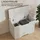 Homcom 103 Liter Aufbewahrungstruhe mit Deckel, Sitztruhe mit Stauraum,