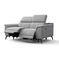 RELAXSOFA FIERO 2-Sitzer mit 2 Relaxfunktionen, silberfarben