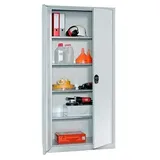 CP Stahlschrank 0130287-300_S10000 lichtgrau 4 Fachböden 93,0 x 40,0 x 195,0 cm, aufgebaut, 1 St.