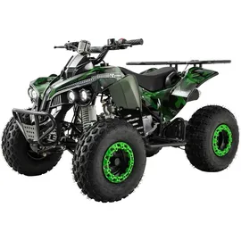 ACTIONBIKES MOTORS - Benzin-Kinderquad S-10 ATV Midi Pocket Quad für Kinder 125 ccm Halbautomatik (lackiert Camouflage)
