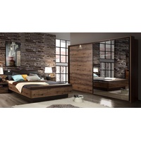 Schlafzimmer Set komplett Doppelbett 180x200cm Schlammeiche Modern 60946818