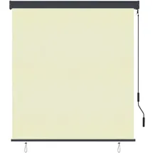 vidaXL Außenrollo 140x250 cm Creme
