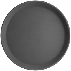 Olympia Kristallon Fiberglas Antirutsch Serviertablett rund 35,6cm