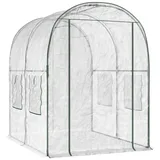 vidaXL Gewächshaus PVC Transparent 160 x 200 x 192,5 cm
