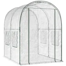 vidaXL Gewächshaus PVC Transparent 160 x 200 x 192,5 cm