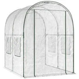 vidaXL Gewächshaus PVC Transparent 160 x 200 x 192,5 cm