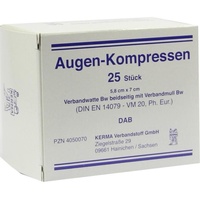 KERMA Verbandstoff GmbH AUGENKOMPRESSEN 5.8x7CM UNSTERIL